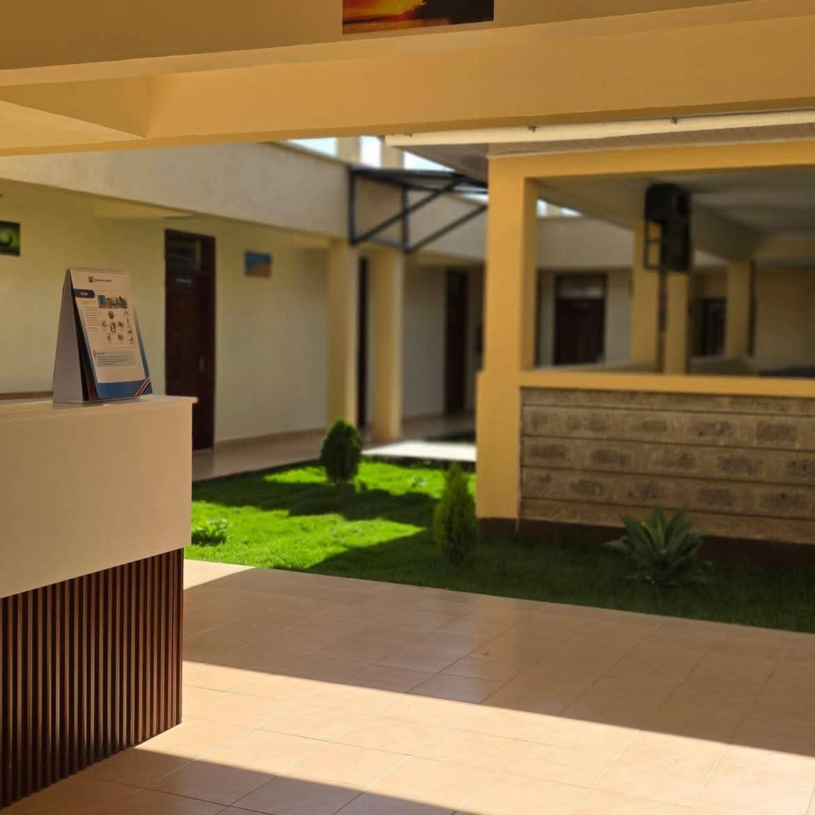 Clean indoor patient area at the dispensary